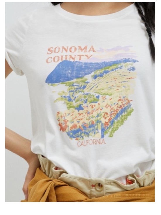 Anthropologie Tops - Anthropologie Sonoma County Graphic Tee Women’s S 100% Cotton